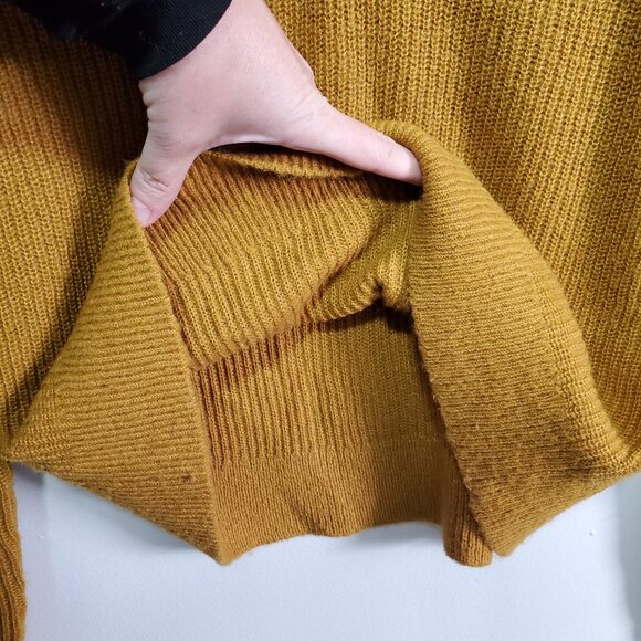 BODEN Kelsey Emma Fair Isle V-Neck Sweater Alpaca Wool Knit Mustard Women's 4 - Picture 7 of 12